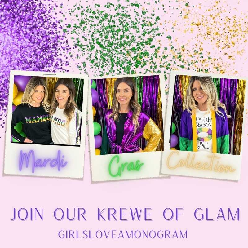 New Orleans Mardi Gras Bead Dog Leggings (Regular, Curvy and Youth) – GLAM  - Girls Love A Monogram