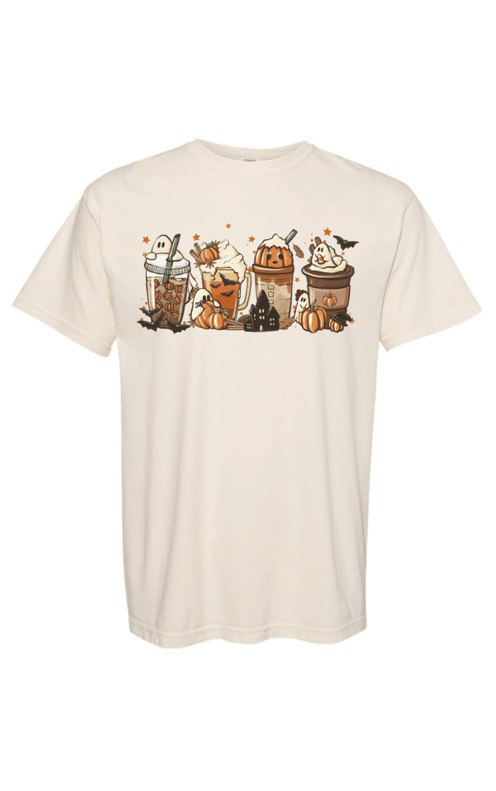 Fall Latte Comfort Colors Halloween Shirt