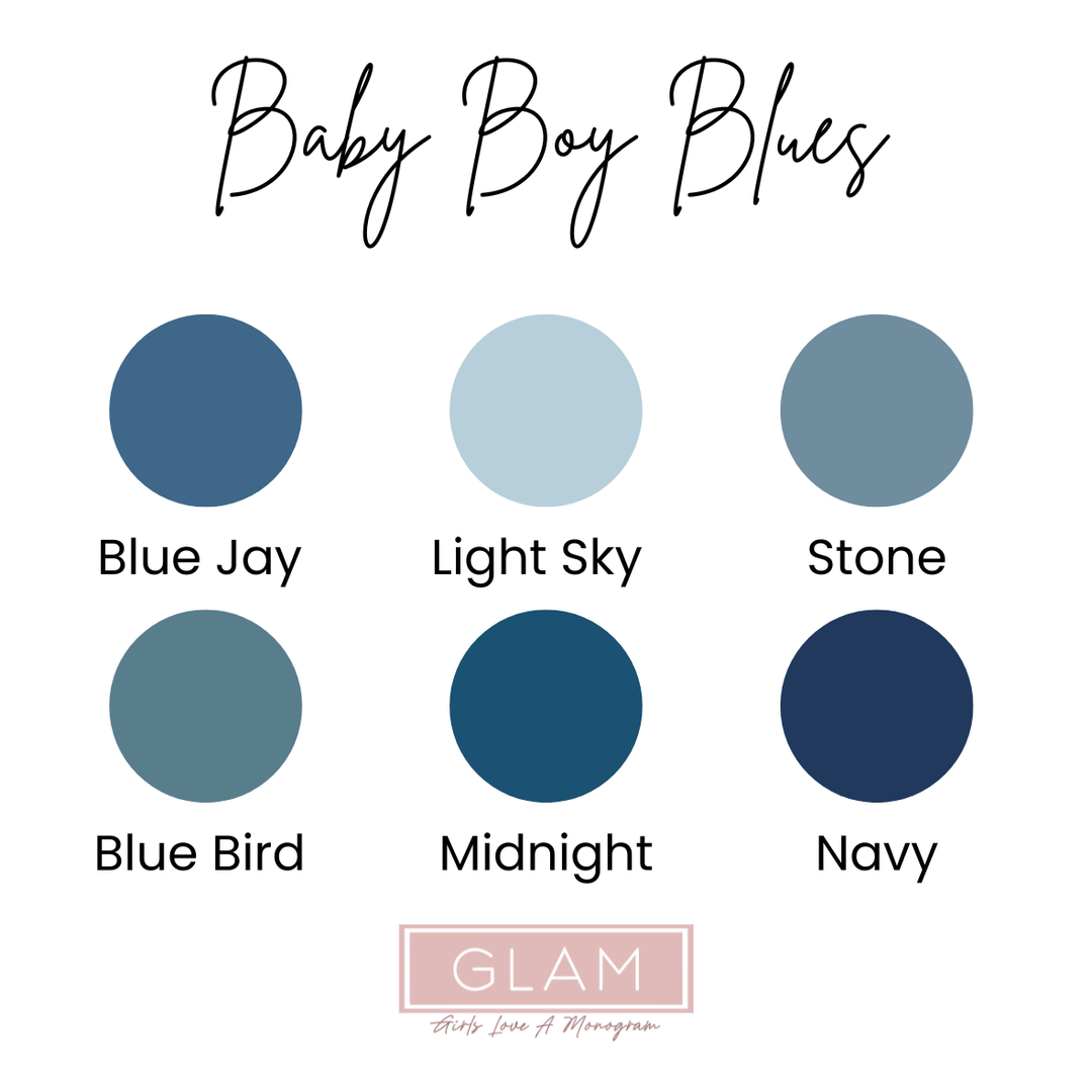 Baby Boy Blues Personalized Blanket