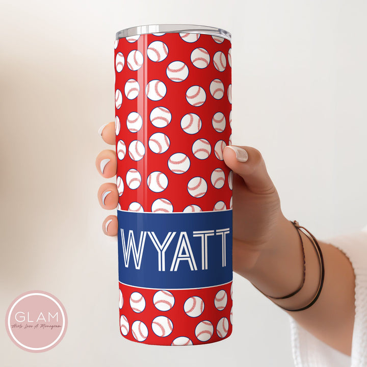 Classic Baseball Personalized 20oz Tumbler