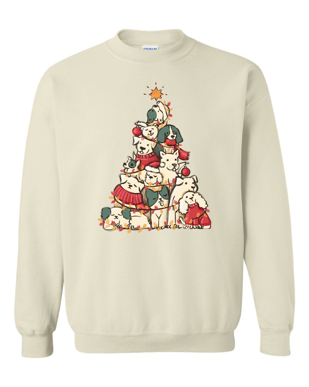 Doggie Days Christmas Tree Sweatshirt