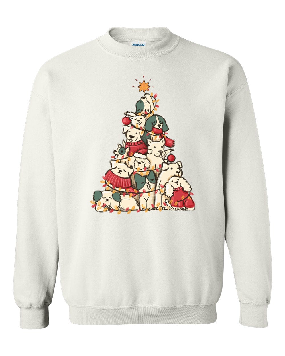 Doggie Days Christmas Tree Sweatshirt