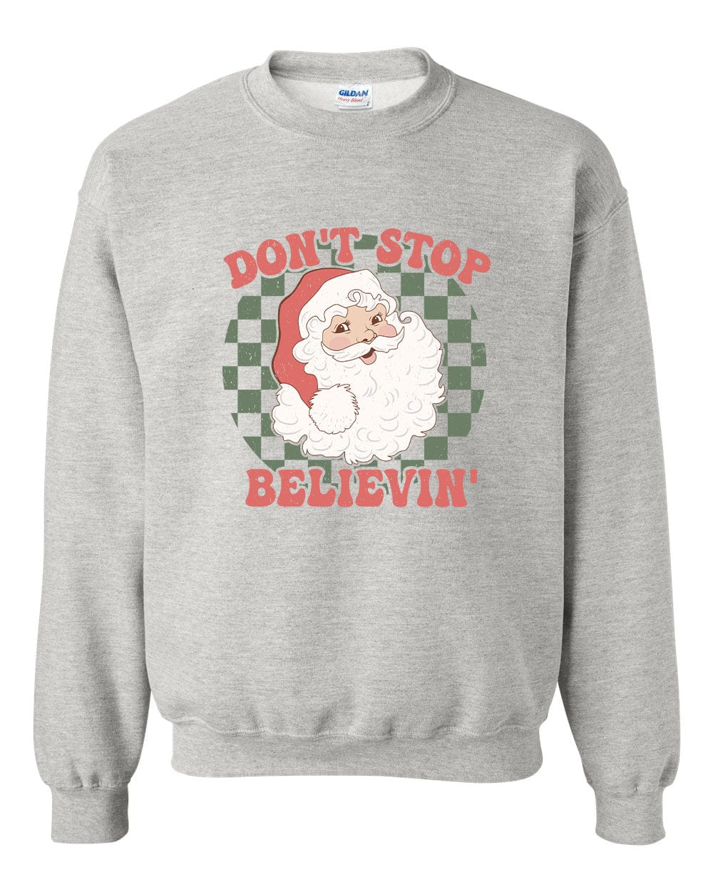 Don't Stop Believin' Adult Christmas Sweatshirt