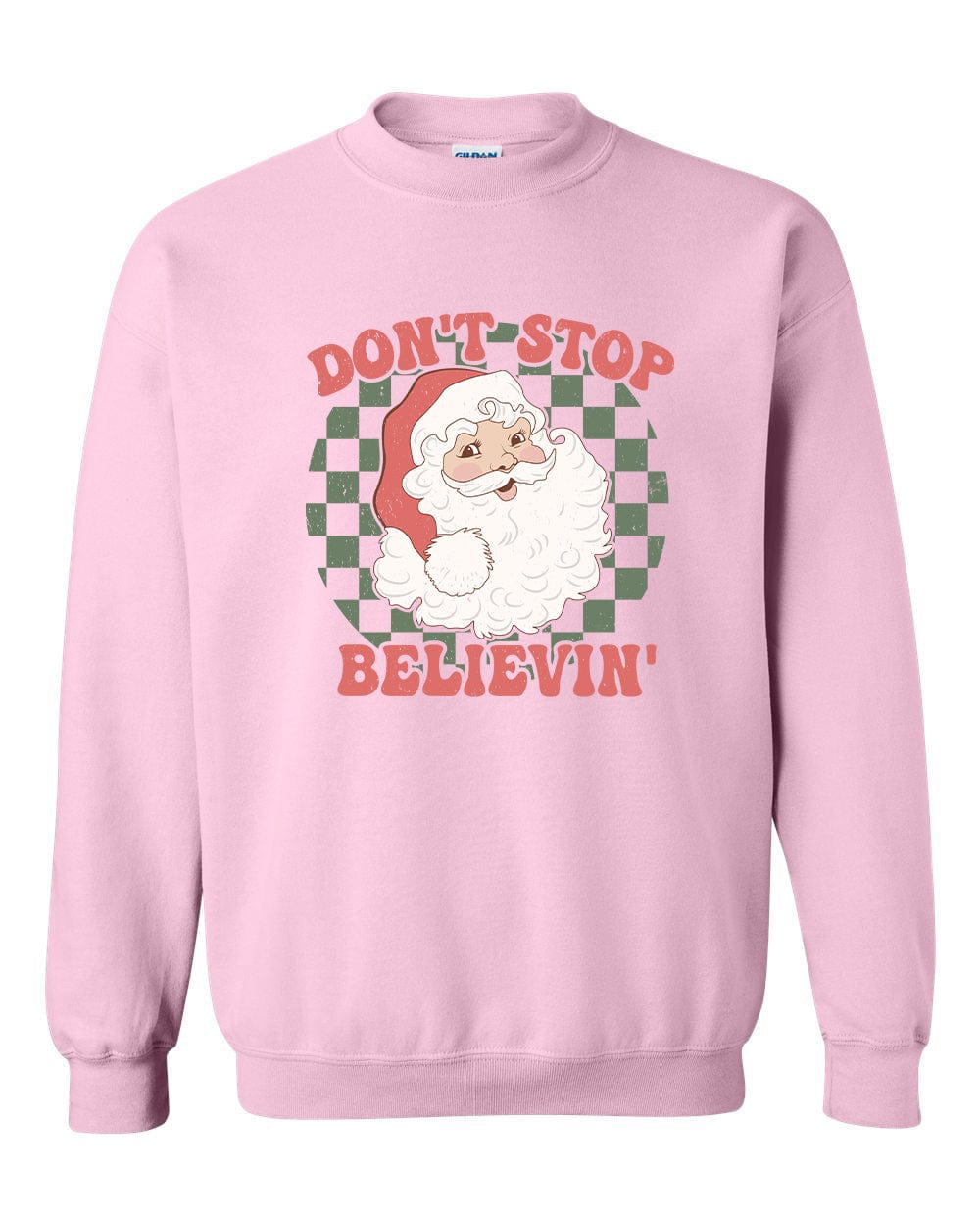 Don't Stop Believin' Adult Christmas Sweatshirt