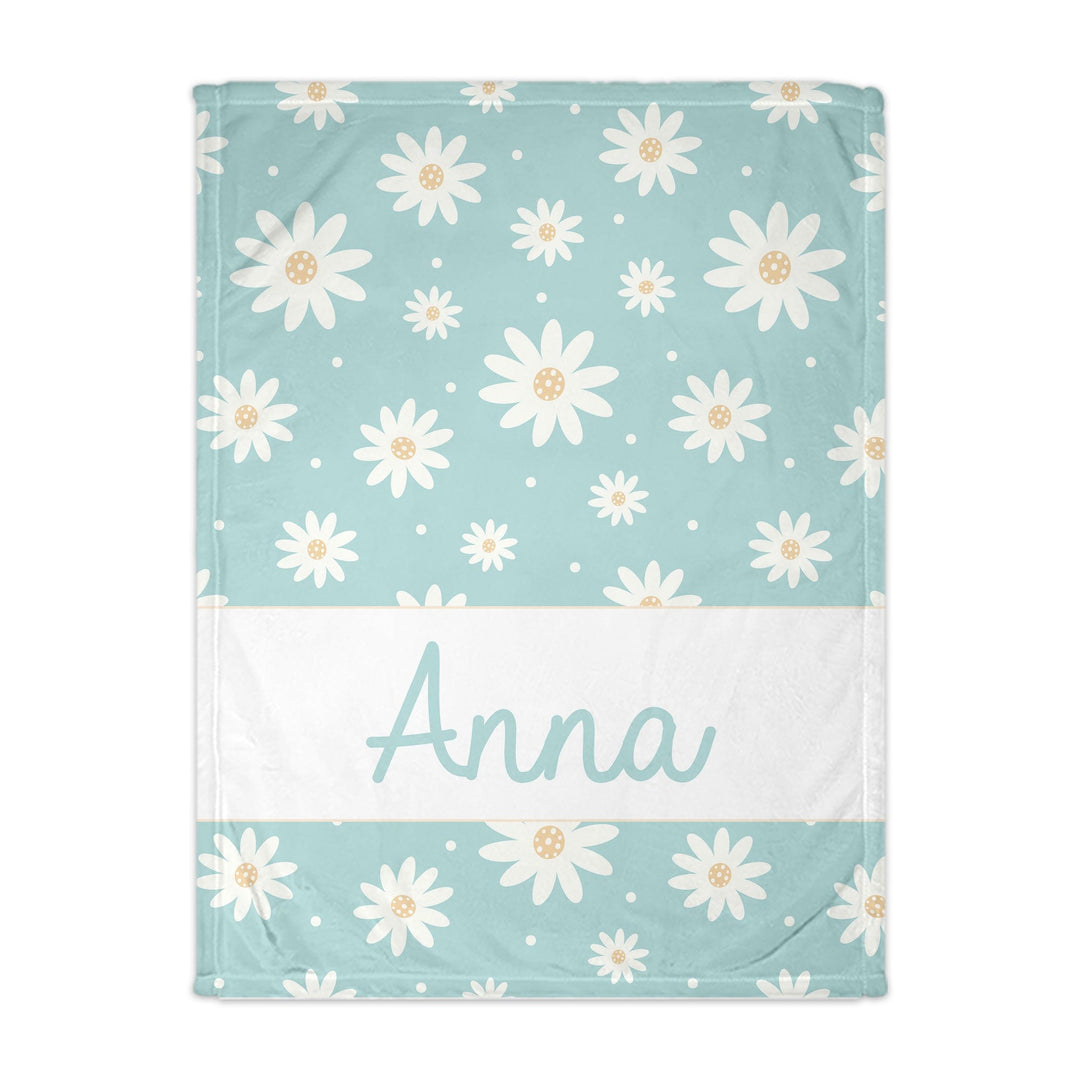 Clear Blue Skies Daisy Blanket