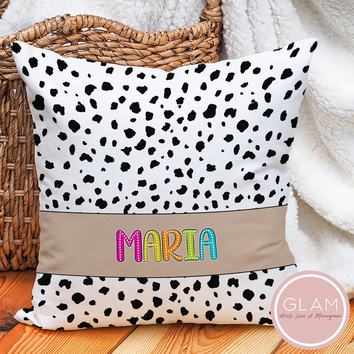 Dalmatian Dots Personalized Snuggle Pillow