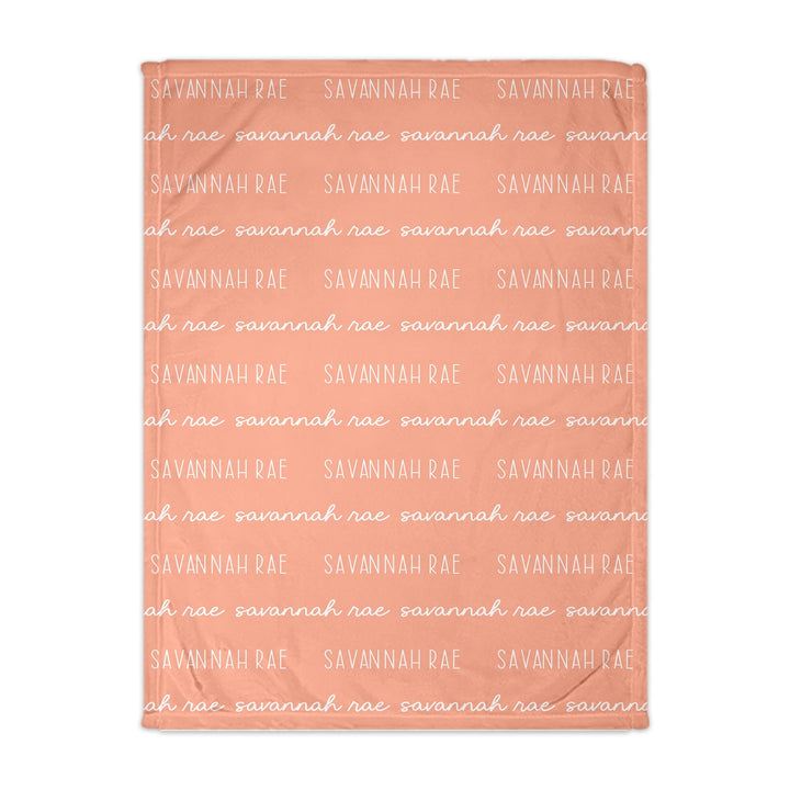 Two Fonts Personalized Blanket