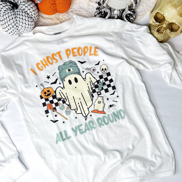 I Ghost People All Year Halloween Shirt | Small-3X| Halloween| 2 Styles