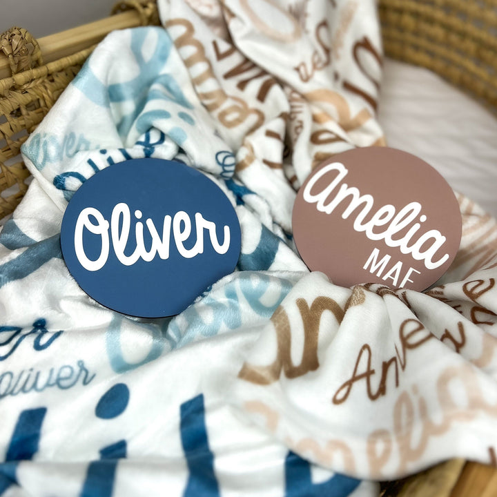 Personalized Collage Name Blanket