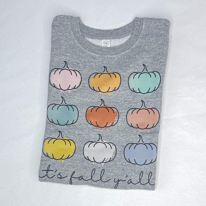 Kids It's Fall, Y'all Fall/Thanksgiving  Shirt | 2 Styles| 2T-14/16