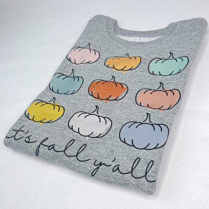 Kids It's Fall, Y'all Fall/Thanksgiving  Shirt | 2 Styles| 2T-14/16