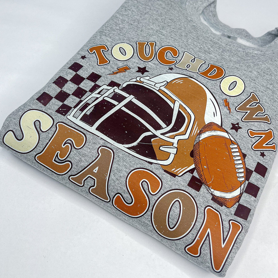 Kids Touchdown Season  Fall/Thanksgiving  Shirt | 2 Styles| 2T-14/16