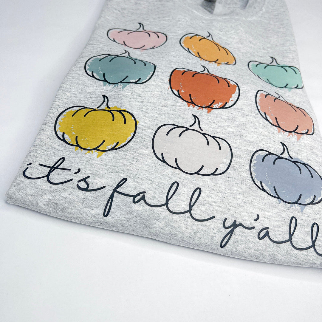 It's Fall, Y'all Adult Fall Thanksgiving Shirt | SMALL-3X| Fall | Thanksgiving | 2 Styles