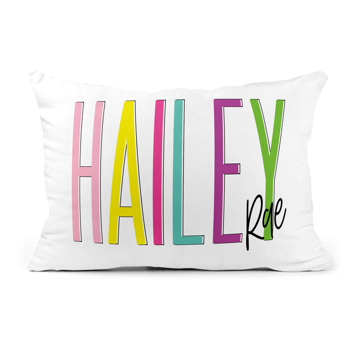 Primarily Bold Personalized Snuggle Pillow