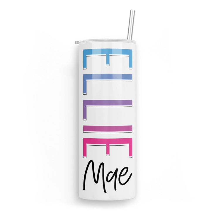 Outline Name Personalized Tumbler