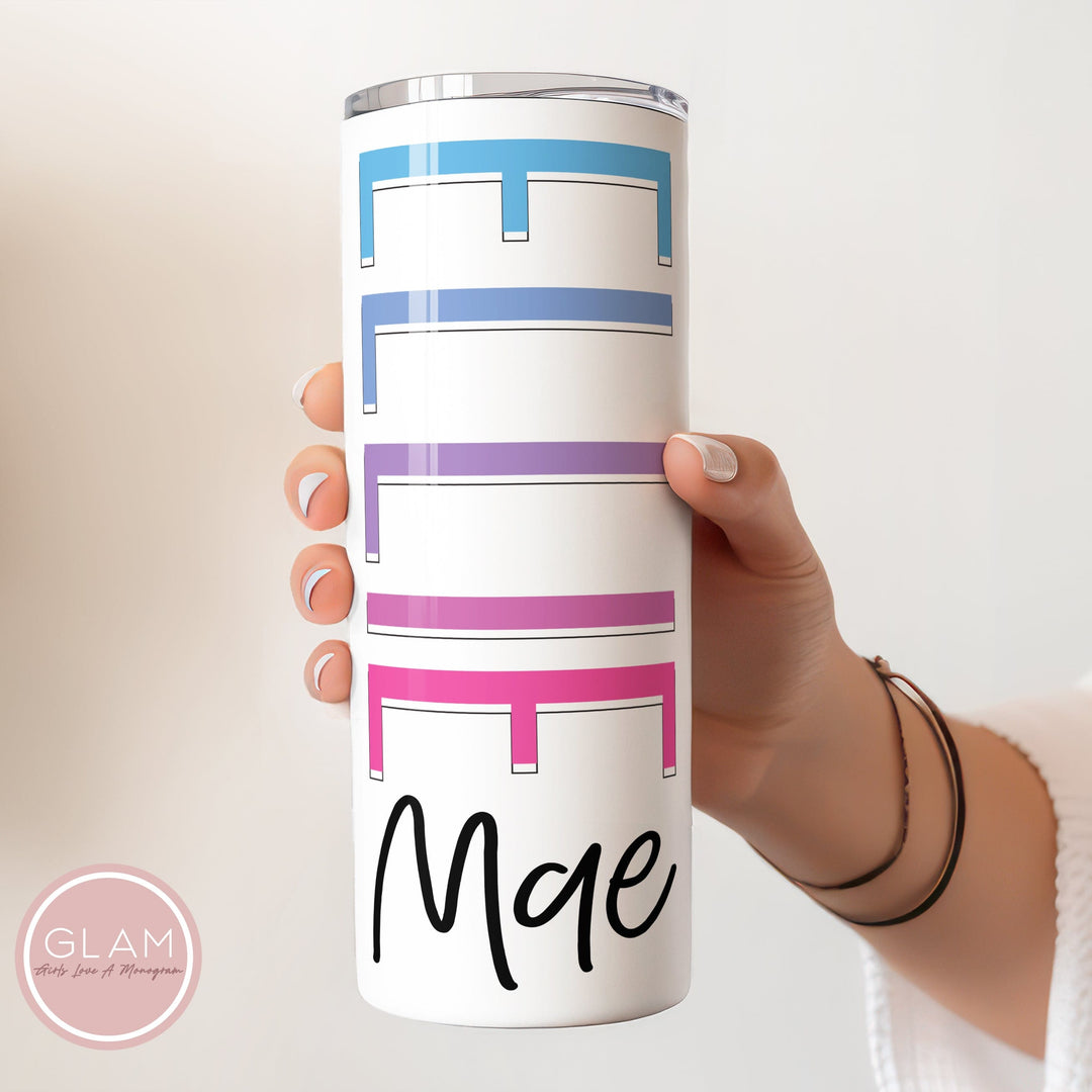 Outline Name Personalized Tumbler