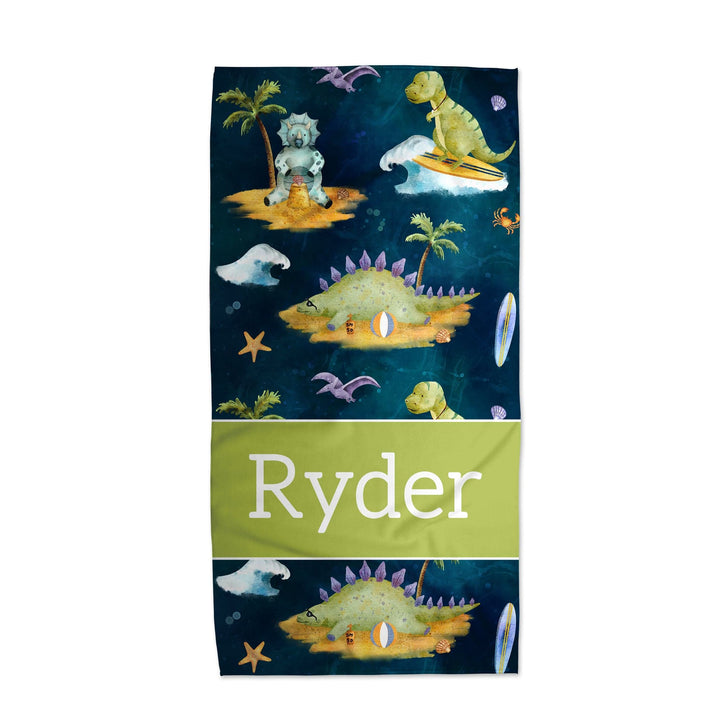 T-Rex Personalized Beach Towel