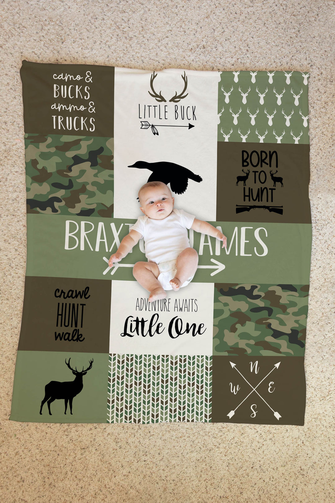 Woodland Baby Personalized Baby Blanket | Boy and Girl Options