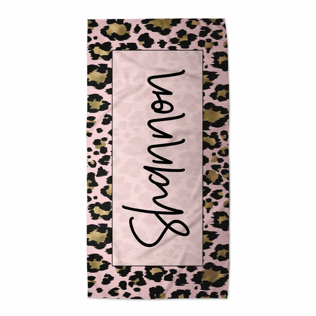 Personalized Leopard Print Towel For Kids and Adults| 3 Styles To Choose From