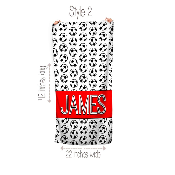 Personalized Soccer Towel For Kids and Adults| 6 Styles To Choose From
